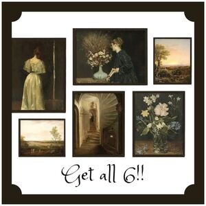 Vintage Art Print Set Get All 6 8x10"